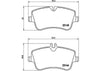 Brembo Brake Pad Set (Low-Met) P50046