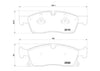 Brembo Brake Pad Front Set (Low-Met) P50108