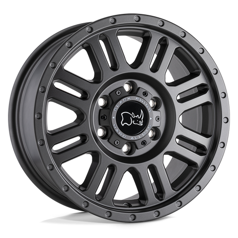 Black Rhino Yellowstone 17x8 6x130 +45mm Matte Gunmetal