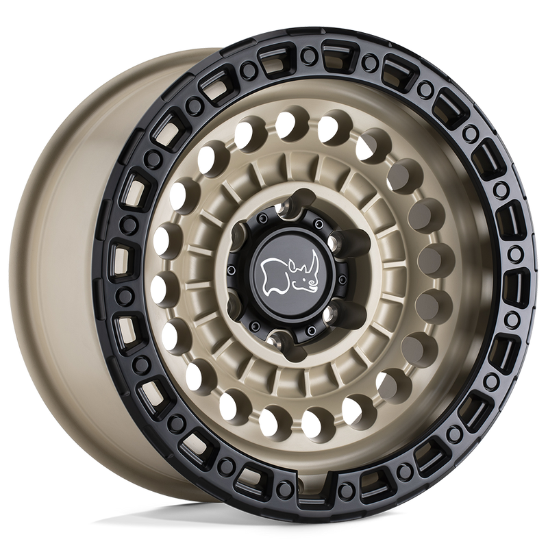 Black Rhino Sentinel 17x8.5 6x139.7 -10mm Desert Sand Black Lip