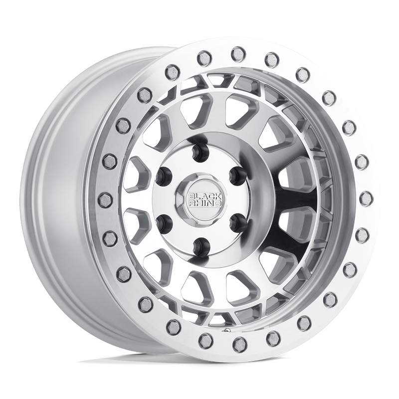 Black Rhino Primm 17x9 6x139.7 0mm Silver Mirror