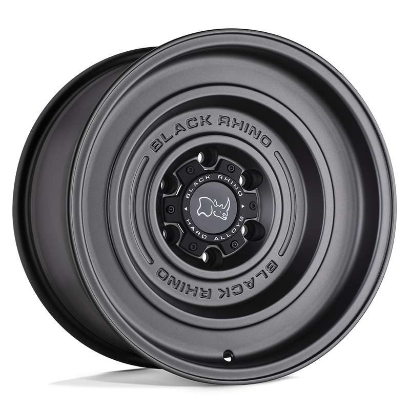 Black Rhino Solid 17x9.5 5x127 -18mm Matte Gun Black