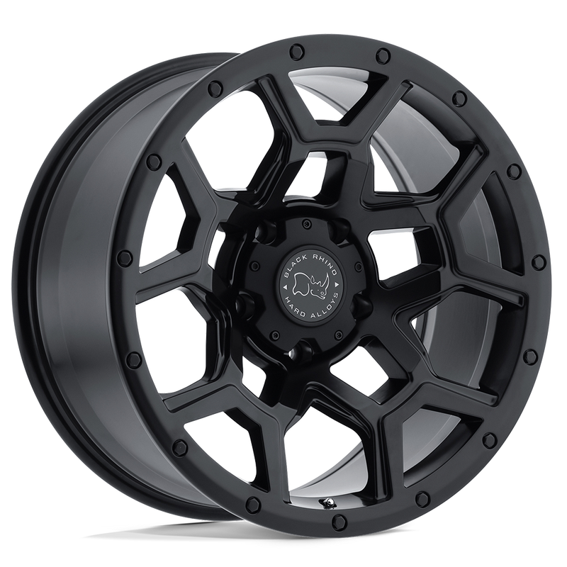 Black Rhino Overland 17x9.5 5x127 -18mm Matte Black