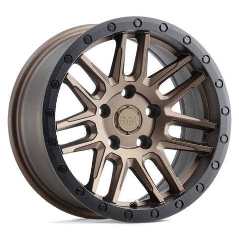 Black Rhino Arches 18x8 5x108 +30mm Matte Bronze Black Lip