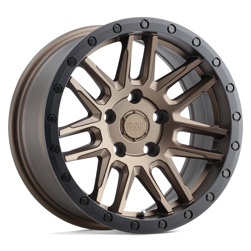 Black Rhino Arches 18x8 5x108 +30mm Matte Bronze Black Lip
