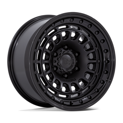 Black Rhino Sahara BR014 17x9 6x139.7 0mm Matte Black Gloss Black Lip