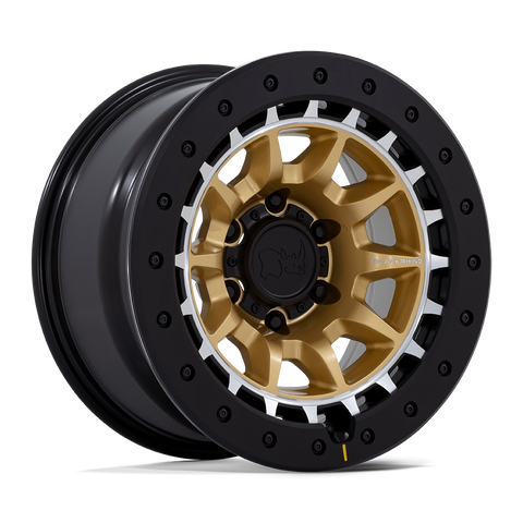 Black Rhino Tusk BR016 17x8.5 5x127 -10mm Matte Gold Machined