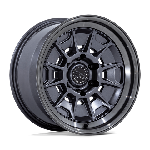 Black Rhino Mondo BR021 17x8.5 6x139.7 +20mm Matte Gunmetal Gray Lip