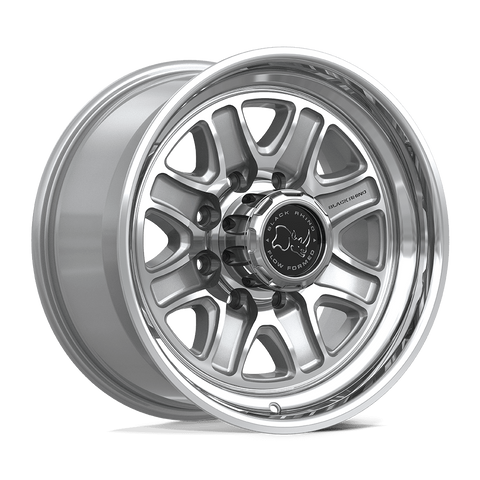 Black Rhino Echo BR032 18x9 8x180 +12mm Gloss Silver Machined