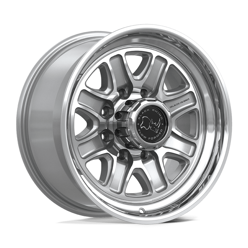 Black Rhino Echo BR032 18x9 8x180 +12mm Gloss Silver Machined