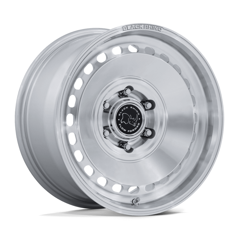 Black Rhino Basin BR036 17x8.5 6x139.7 +25mm Gloss Silver Machined