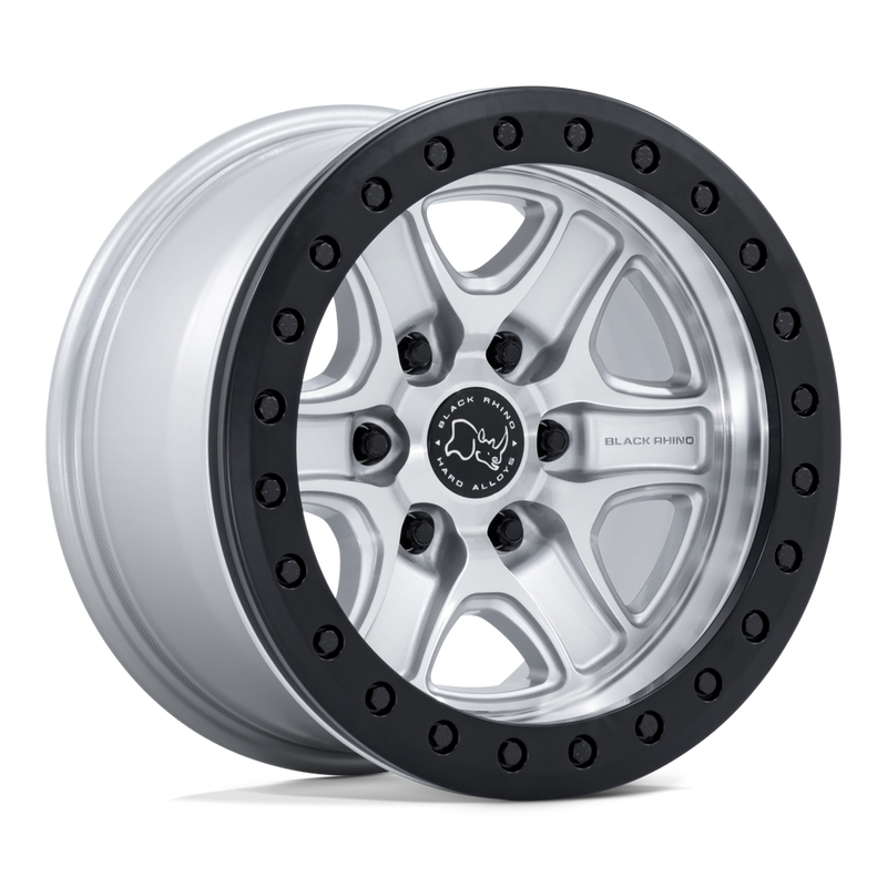 Black Rhino Echo Trail Lock Beadlock BR200 Hyper Silver Machined