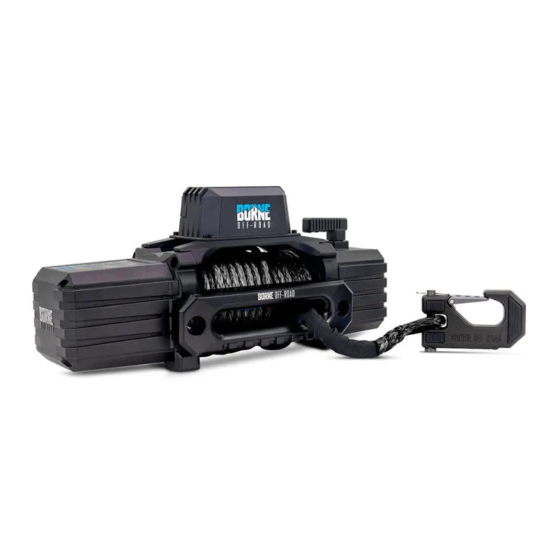 Borne Off-Road Bnwn-10-SBK 10K Winch - Black Synthetic
