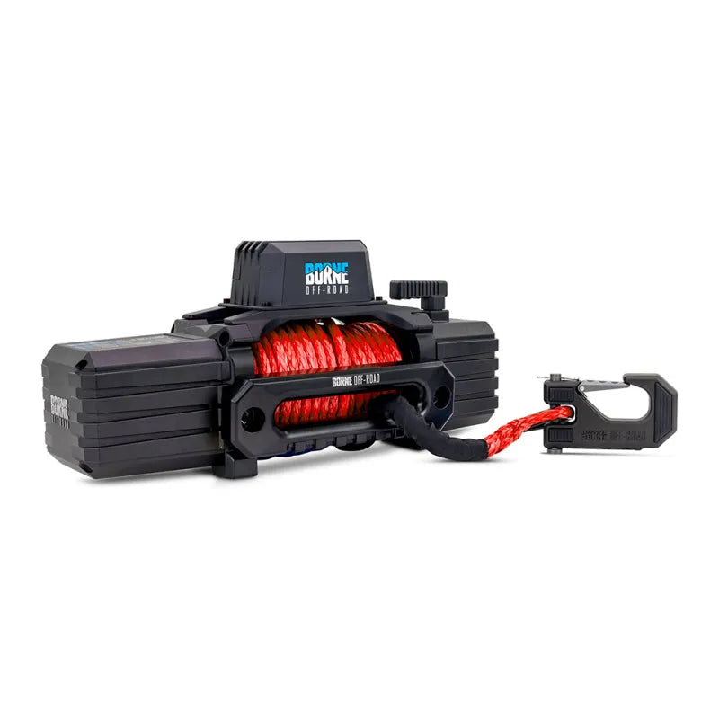 Borne Off-Road Bnwn-10-SRD 10K Winch - Red Synthetic Rope
