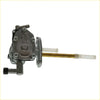 Bronco fuel petcock for suzuki eiger 400 with metallic pump, brass shaft, and white plastic fittings