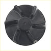 Black plastic impeller with five curved blades for bronco water pump shaft fit suzuki lt-r450 quadracer