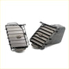 Gray plastic m2 machine gun ammo feed trays with segmented slats and textured knobs for brown air vent grille toyota hilux