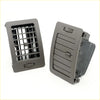 Gray plastic air vents with grid and slatted design for brown air vent grille toyota hilux 2005-2014