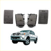 Set of four dark gray plastic dashboard air vents for toyota hilux vigo pickup truck brown air vent grille