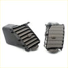 Black plastic slatted air vent cover with textured knobs for brown air vent grille toyota hilux 2005-2014
