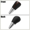 Brown auto gear lever shifter knob for Toyota RAV4 with black and brown wood-grain texture and polished chrome base