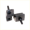 Black rubber car door handle pullers made for Nissan Datsun 620 bumper bonnet fender 1972-1979 shown from back side