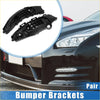 Black plastic bumper brackets showing back side for nissan gt-r in bumper brackets support covers for toyota rav4 2019-2023