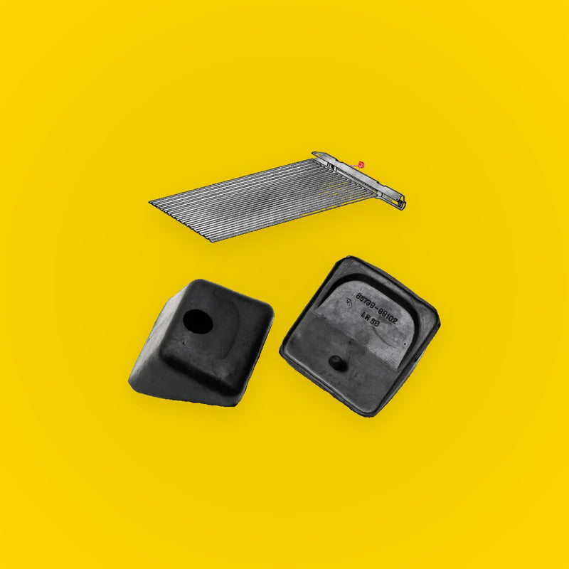 Bumper Gate Rubber 2 Pcs for Toyota Hilux 1983-1988