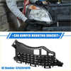 Black plastic bumper mounting bracket with molded grid and circular openings for Toyota C-HR 2018-2022 back side