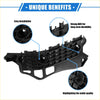 Black abs plastic bumper mounting bracket for Toyota c-hr 2018-2022 with grid design and multiple mounting holes