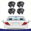 Black plastic rear window trim rings for Toyota bumper PDC parking sensor retainers ideal for 4wd ute offroad use