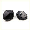 Black rubber vibration isolators with threaded metal bolt for bumper set on nissan navara d23 np300 2014-2020