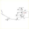 Black metal sway bar assembly with bushings and hardware for bumper set Nissan Navara D23 NP300 2014-2020
