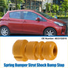 Orange rubber bumper strut shock bump stop for Toyota Echo 2000-2002 shown from the back side