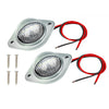 2x 12V LED Number Plate Lights Chrome (Pair) to suit Car — image 2