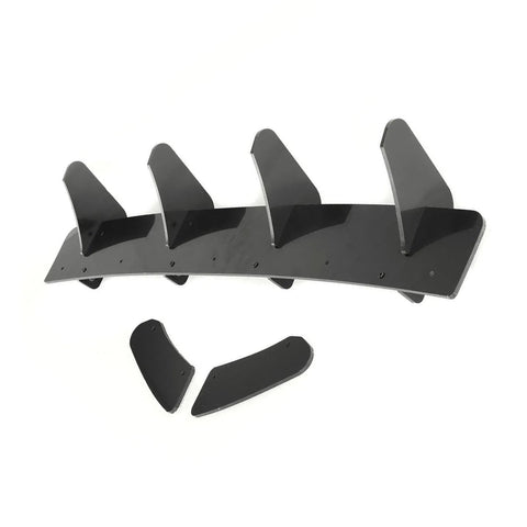 Volkswagen VW Golf MK7 GTI 4 Fins Rear Bumper Diffuser Lip Spoiler Suitable