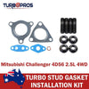 Mitsubishi Challenger 4D56 2.5L 4WD Turbo Installation Stud & Gasket Kit