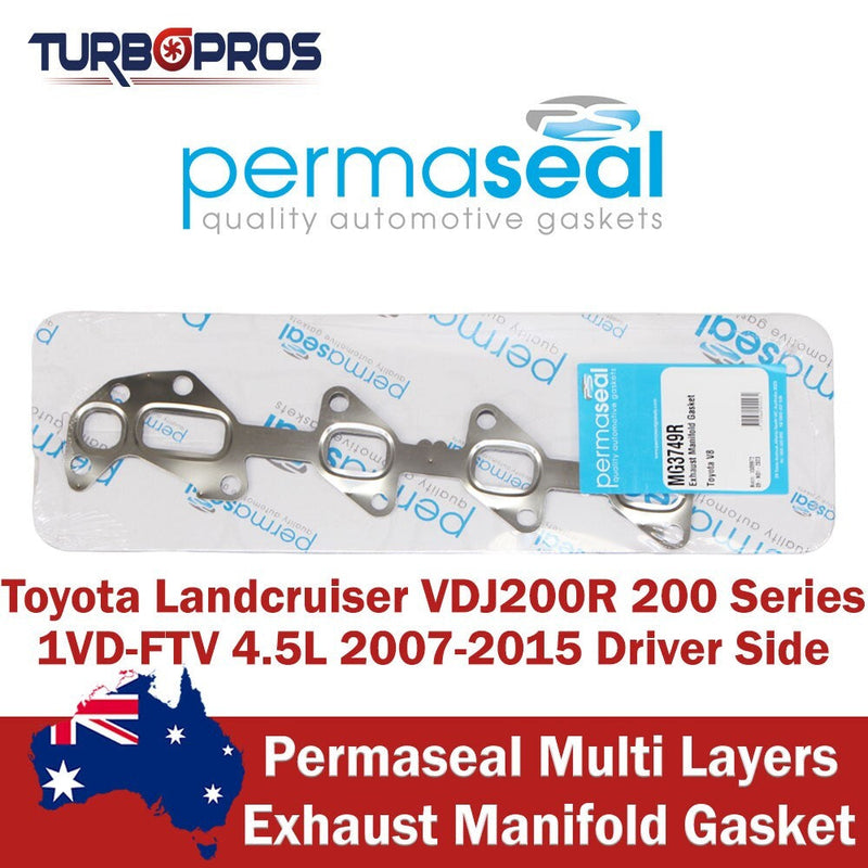 Toyota Landcruiser 200 Series 1VD 4.5L Permaseal RHS Exhaust Manifold Gasket