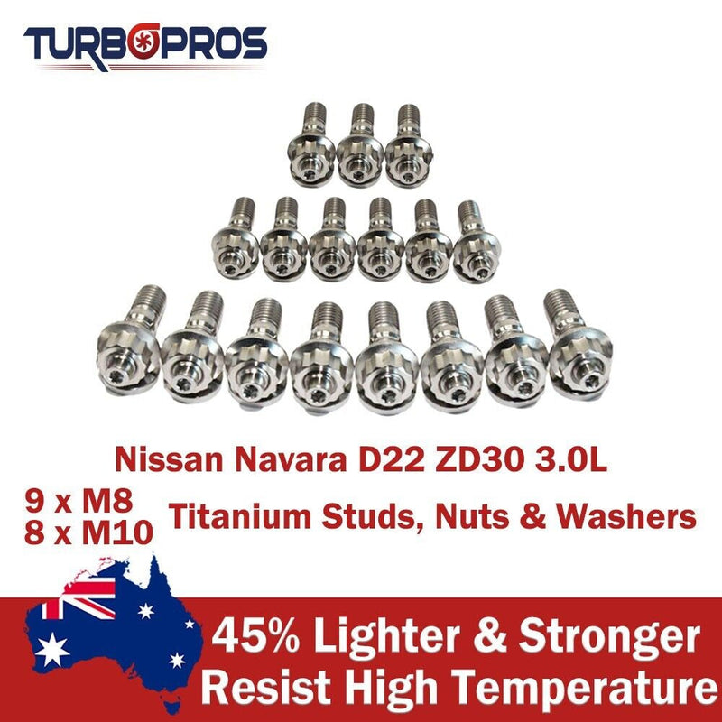 Navara D22 ZD30 ZD30 3.0L Titanium Exhaust Manifold, EGR & Turbo Stud Kit