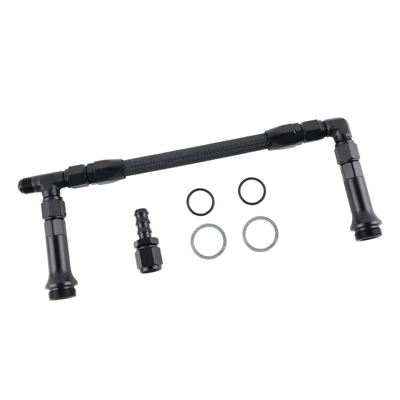 Braided AN6 Dual Feed Carburetor Fuel Line to suit Holley 4150 — image 1