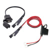 2x SAE to USB Charger Cable Adapter Waterproof (Pair) to suit Motorcycle — image 1