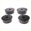 Black rubber cabin mounting bushings with central hole and raised edges for toyota hilux ln100 ln107 ln112 yn110 1988-1997
