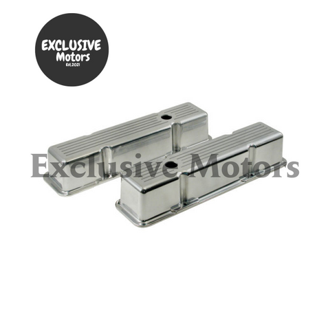 Chevrolet Polished Aluminium Valve Covers 283 327 350 (1955-1980)