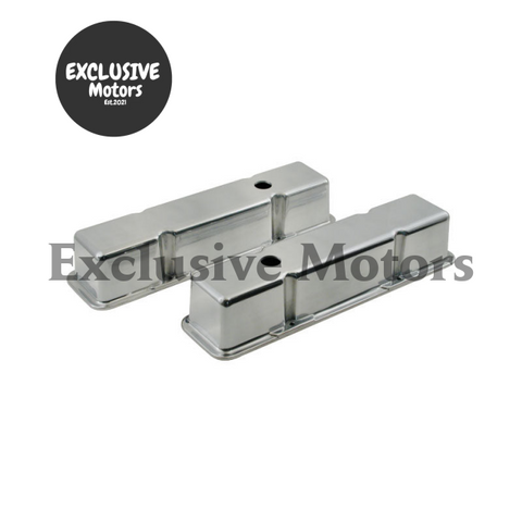 Chevy 327 / 350 Polished Aluminum Valve Covers Tall (1962-1979)