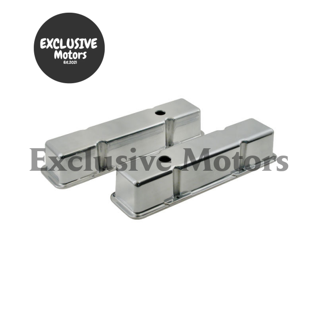 Chevy 327 / 350 Polished Aluminum Valve Covers Tall (1962-1979)
