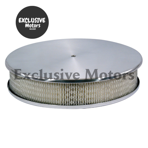 Holley, Edelbrock, Carter 14" Round Aluminum Air Filter Kit (1960-1980)