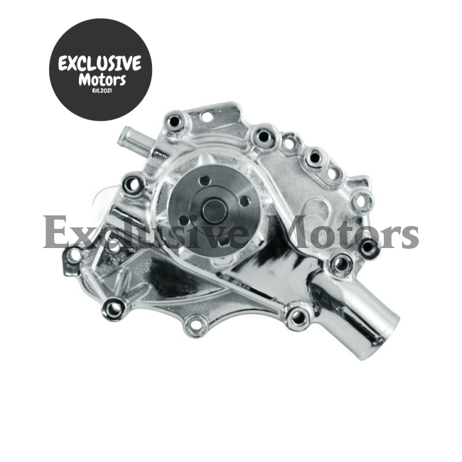Ford 302 / 351 Cleveland Chrome & Aluminum Water Pump (1969-1974)
