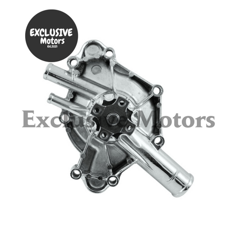 Chrysler / Dodge / Mopar 318 / 340 / 360 Small Block Water Pump Chrome Aluminum (1967-2003)