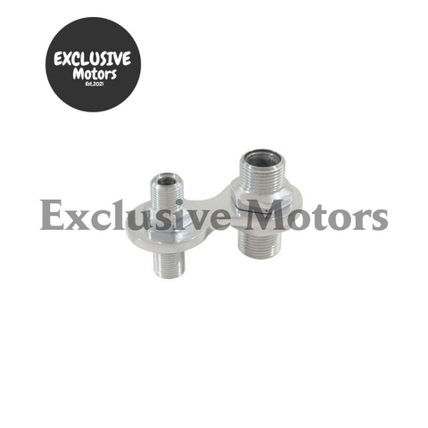 (1960-1975) Highly Polished Aluminum 2-Port AC Bulkhead