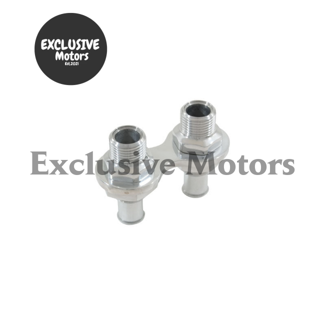 Air Con 2-Port Polished Aluminum Heater Bulkhead
